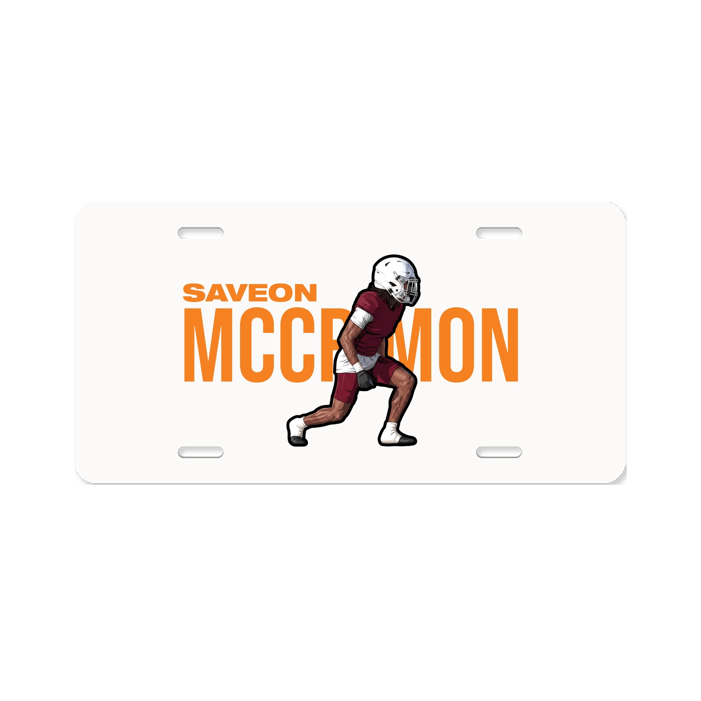License Plate — Player Name in Classic