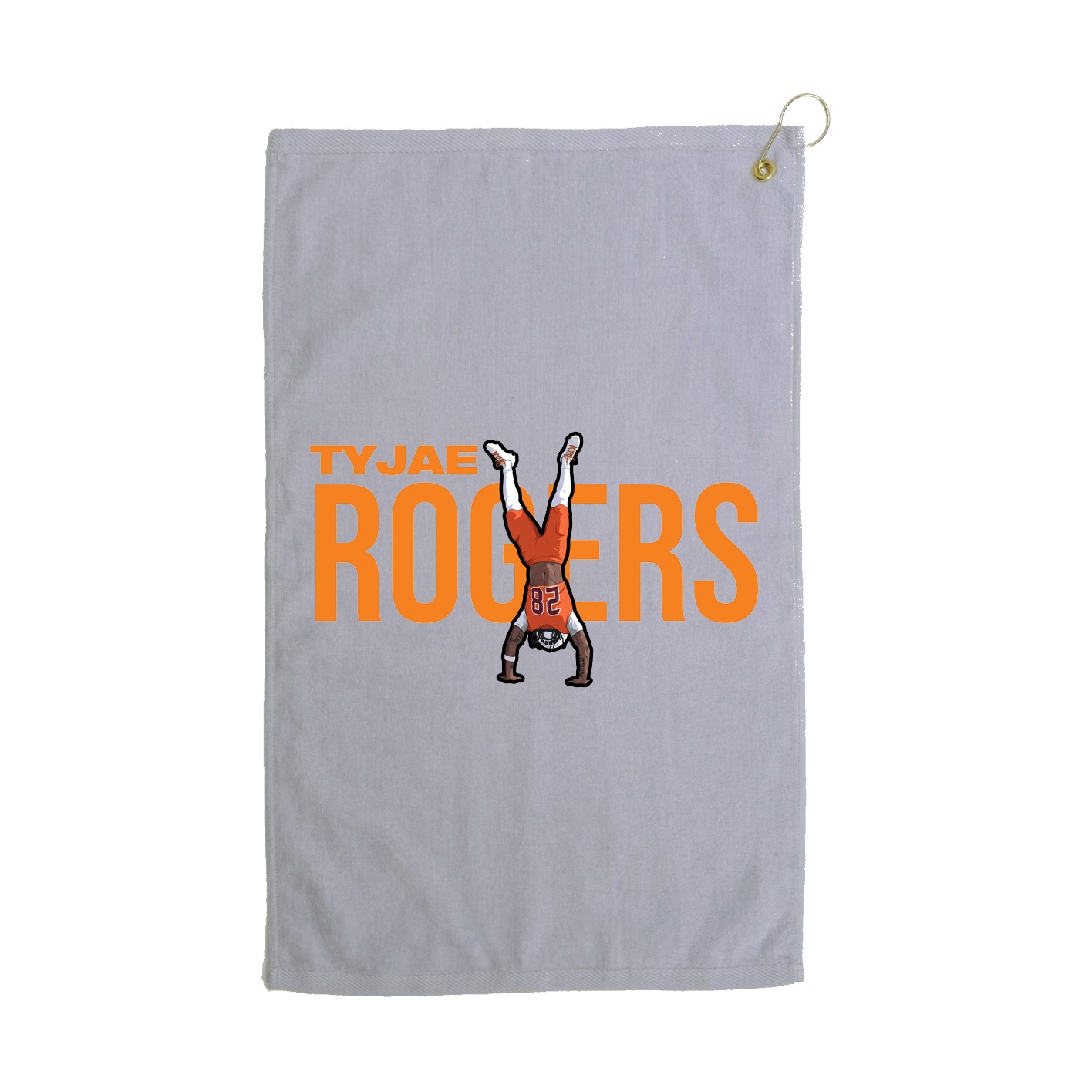 Golf Towel — Player Name in Grey