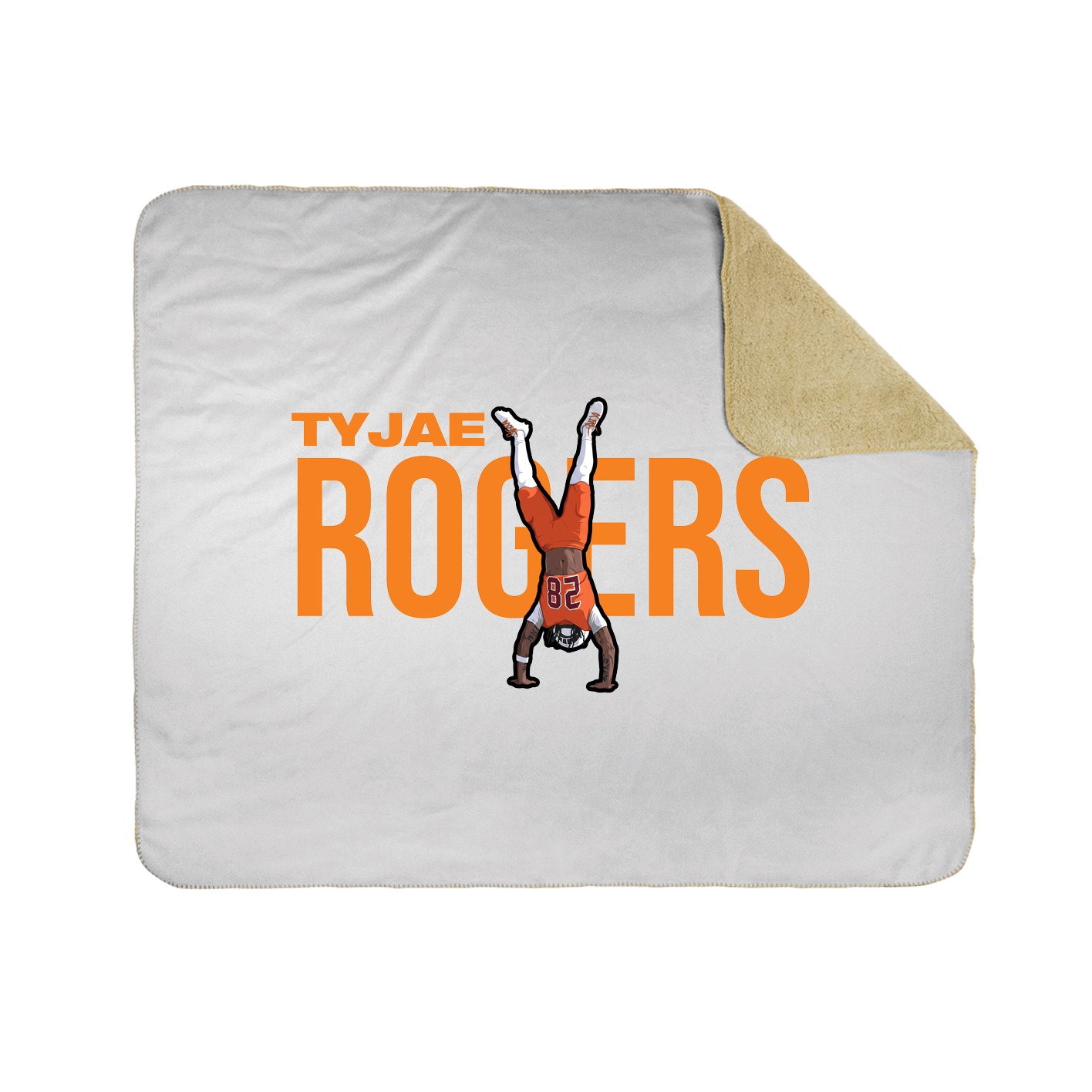 Throw Blanket — Player Name in White