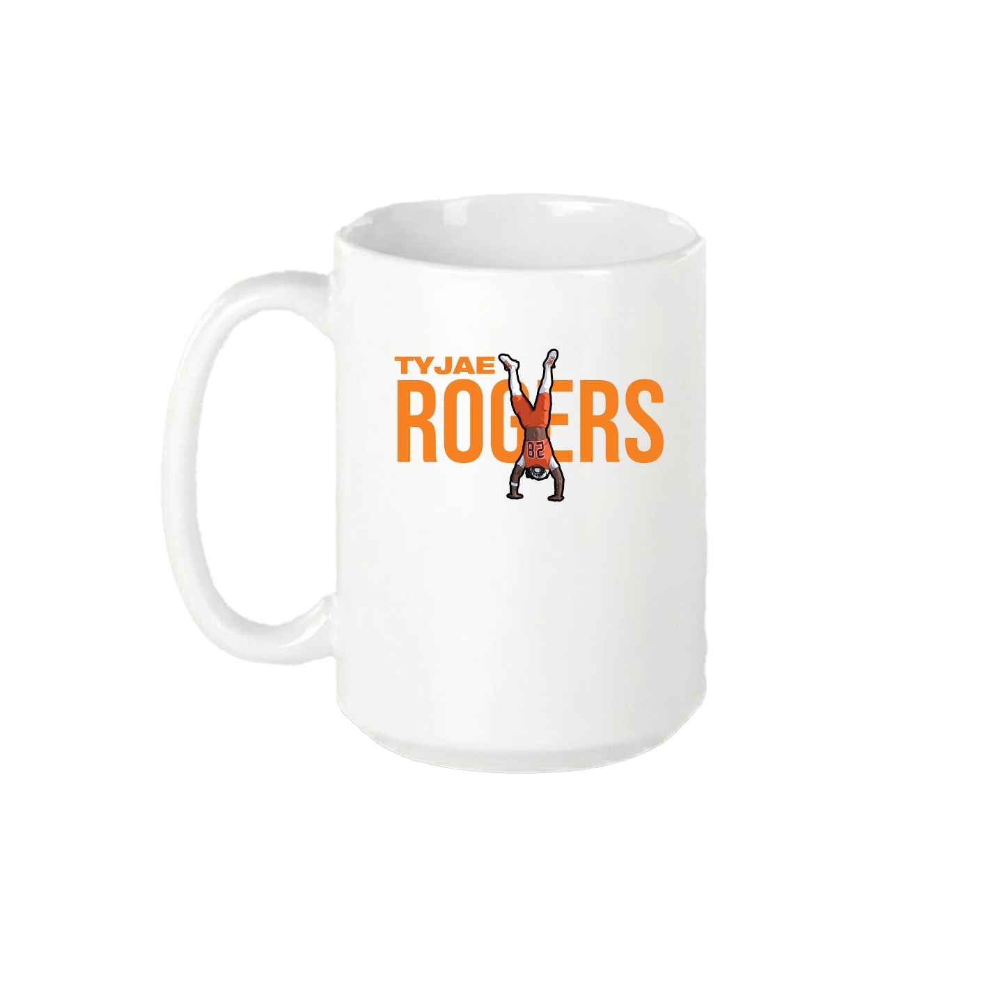 15oz Coffee Mug — Player Name in White