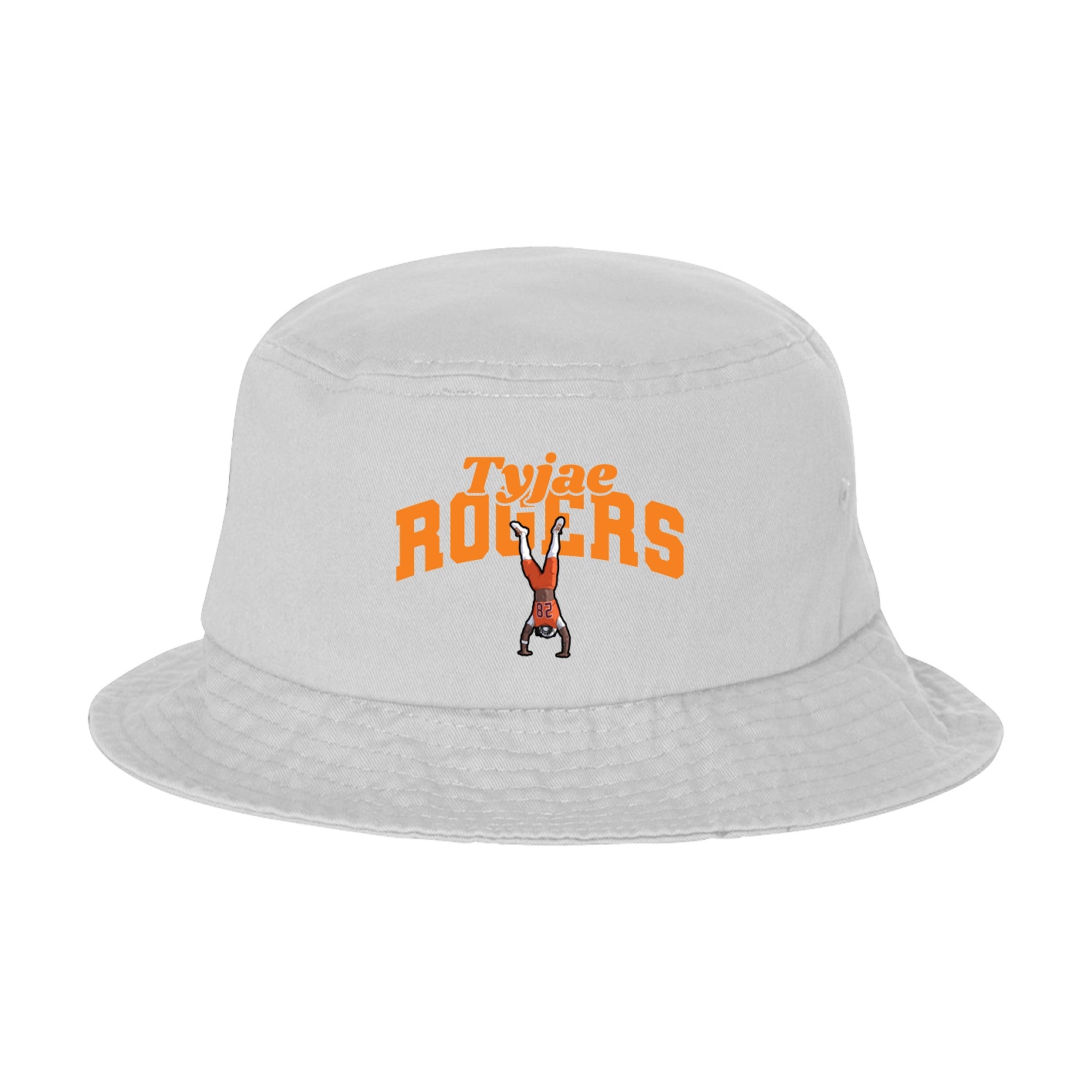 Bucket Cap — Signature Arch in White