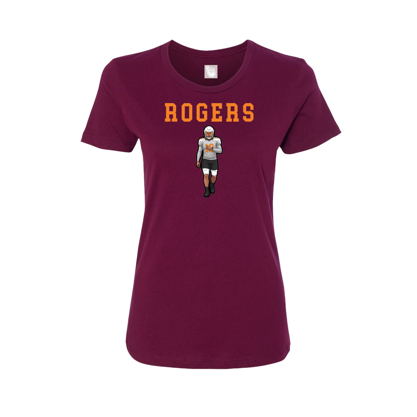 Fitted Women's Tee — Shirsey in Maroon