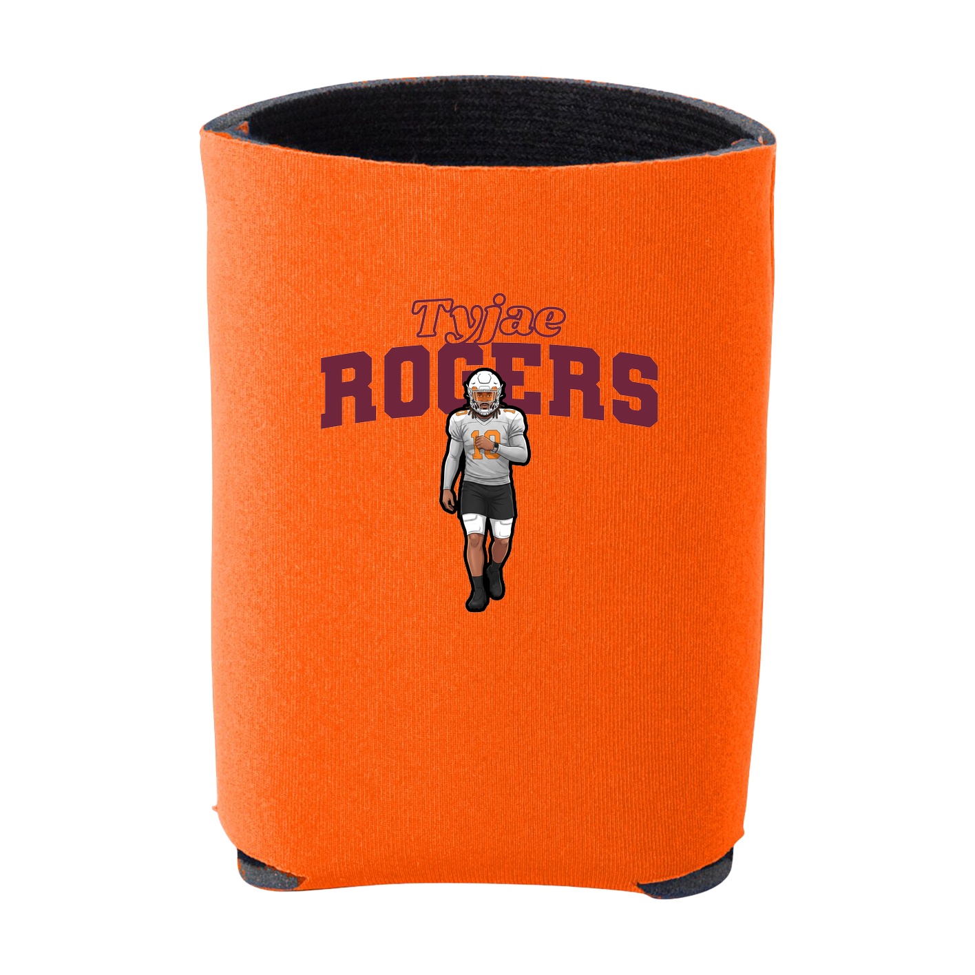 Can Holder — Name Arch in Orange