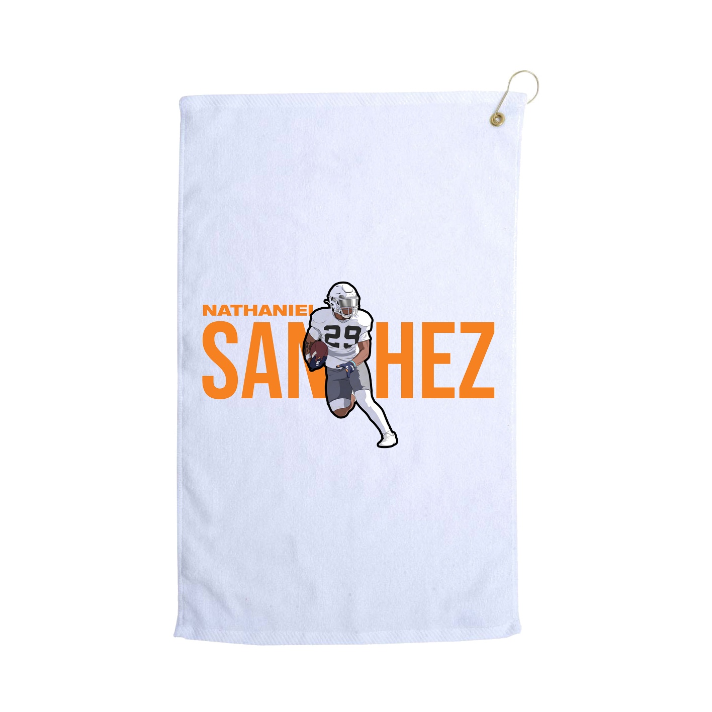 Golf Towel — Player Name in White