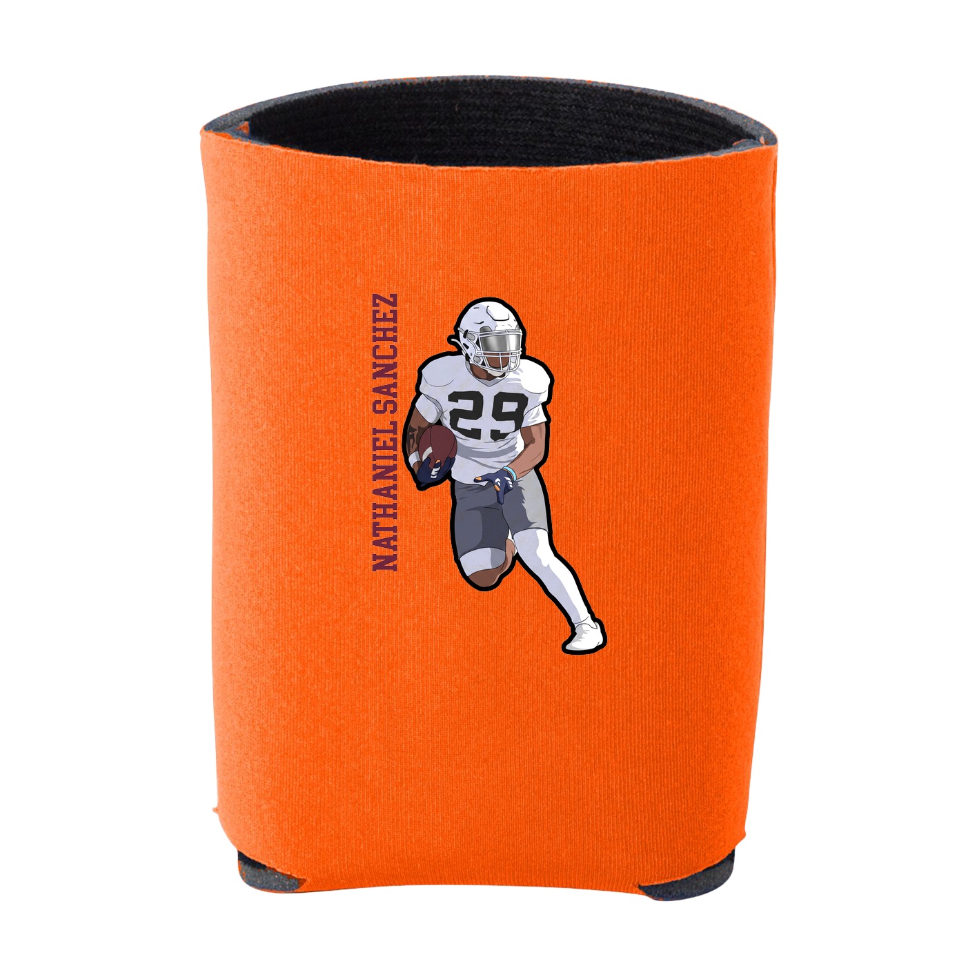 Can Holder — Name Vertical in Orange