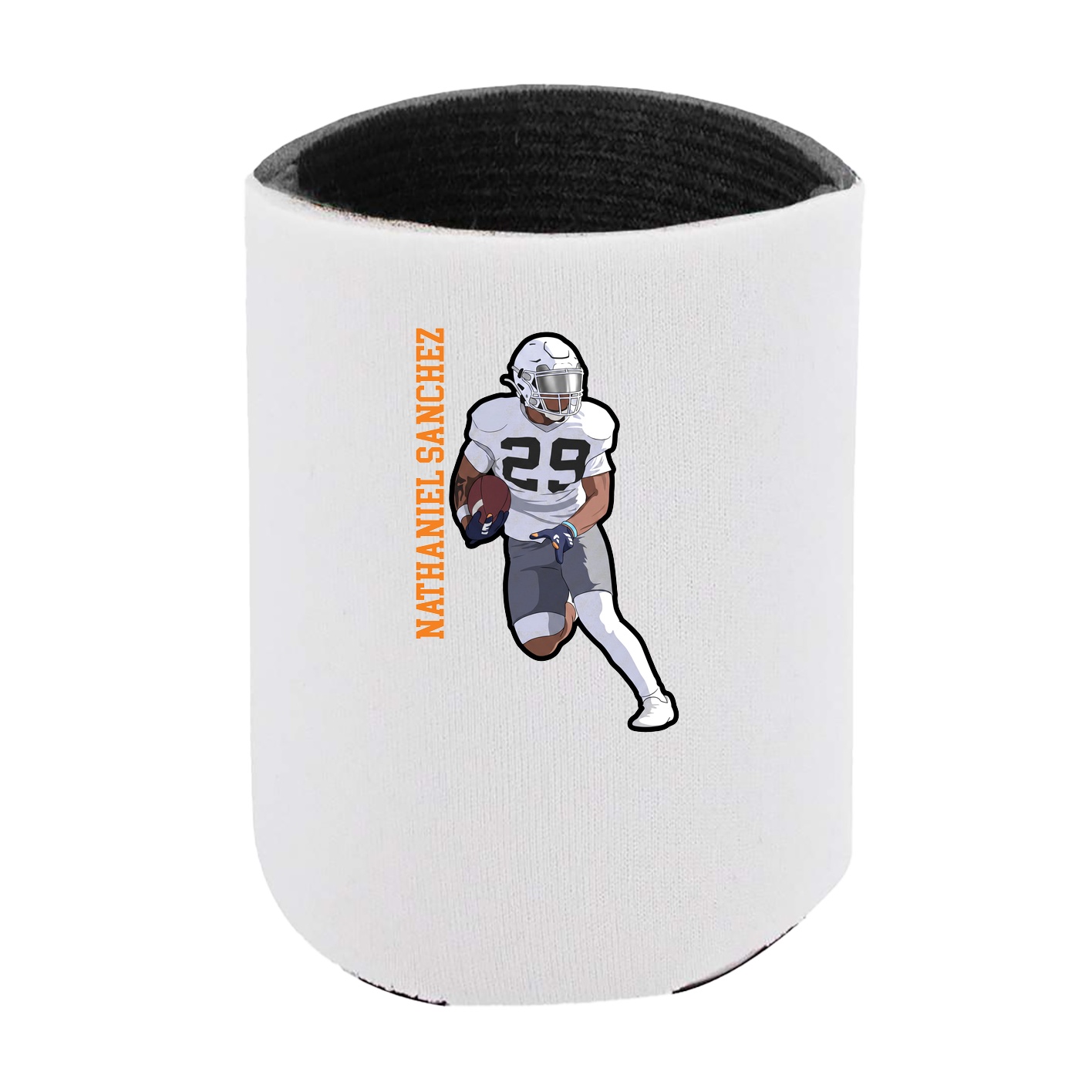 Can Holder — Name Vertical in White