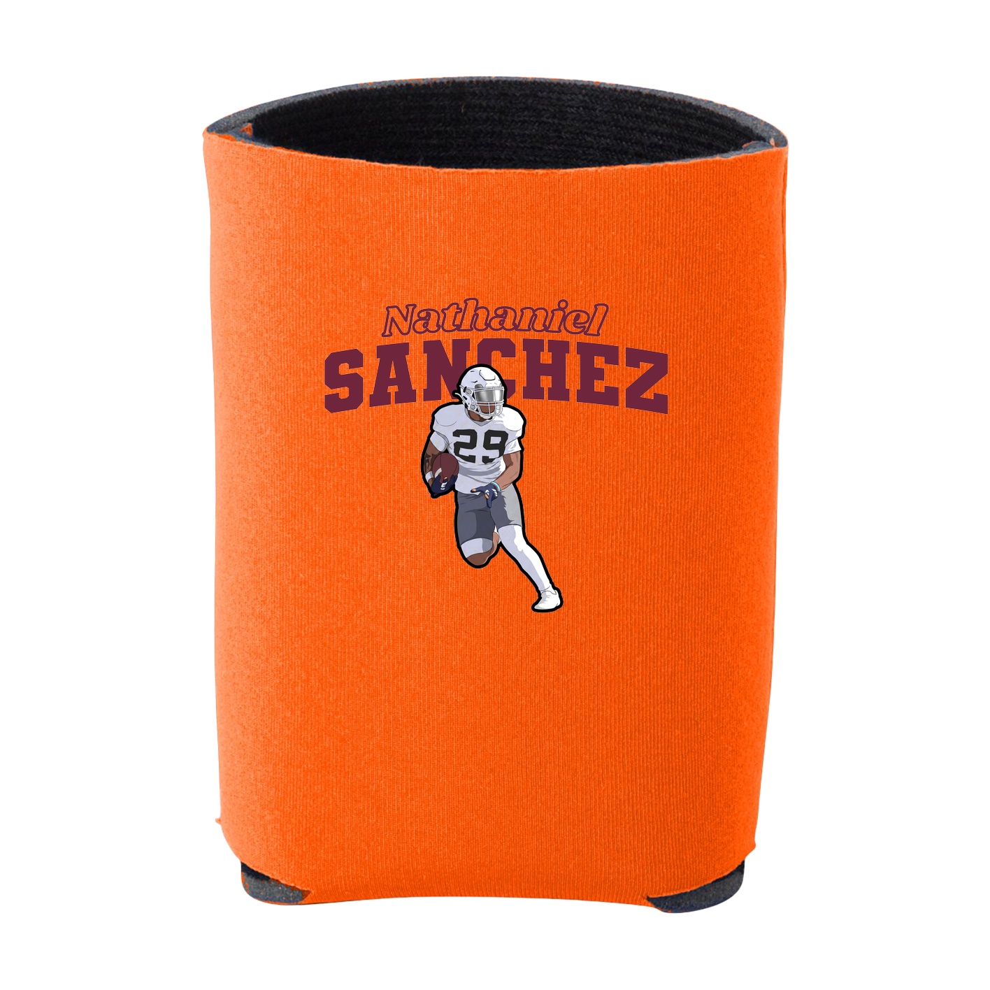 Can Holder — Name Arch in Orange