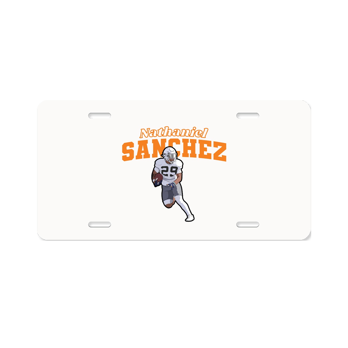 License Plate — Name Arch in Classic