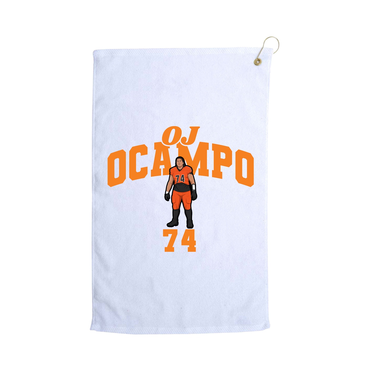 Golf Towel — Signature Arch in White