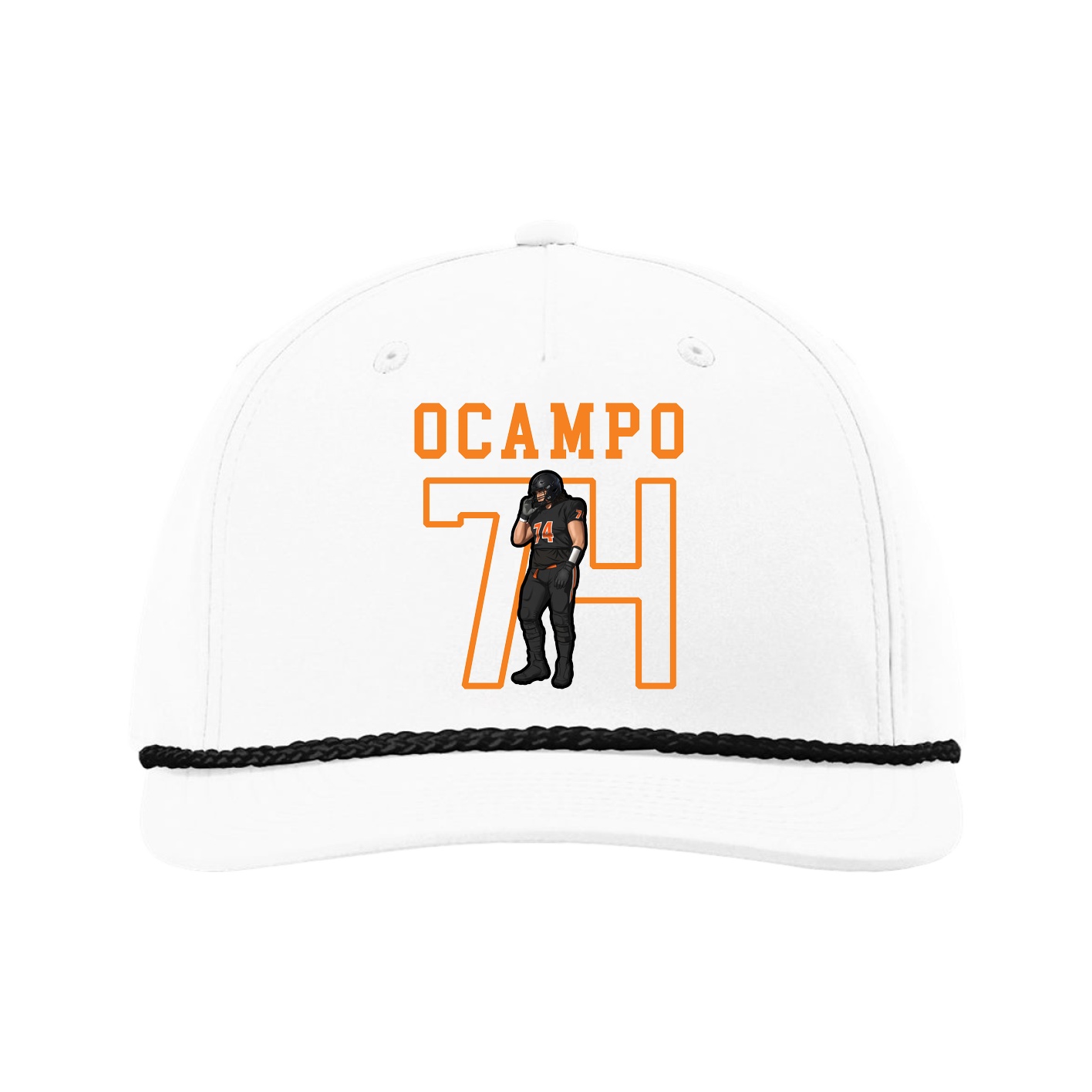Five-Panel Classic Rope Cap — Shirsey in White