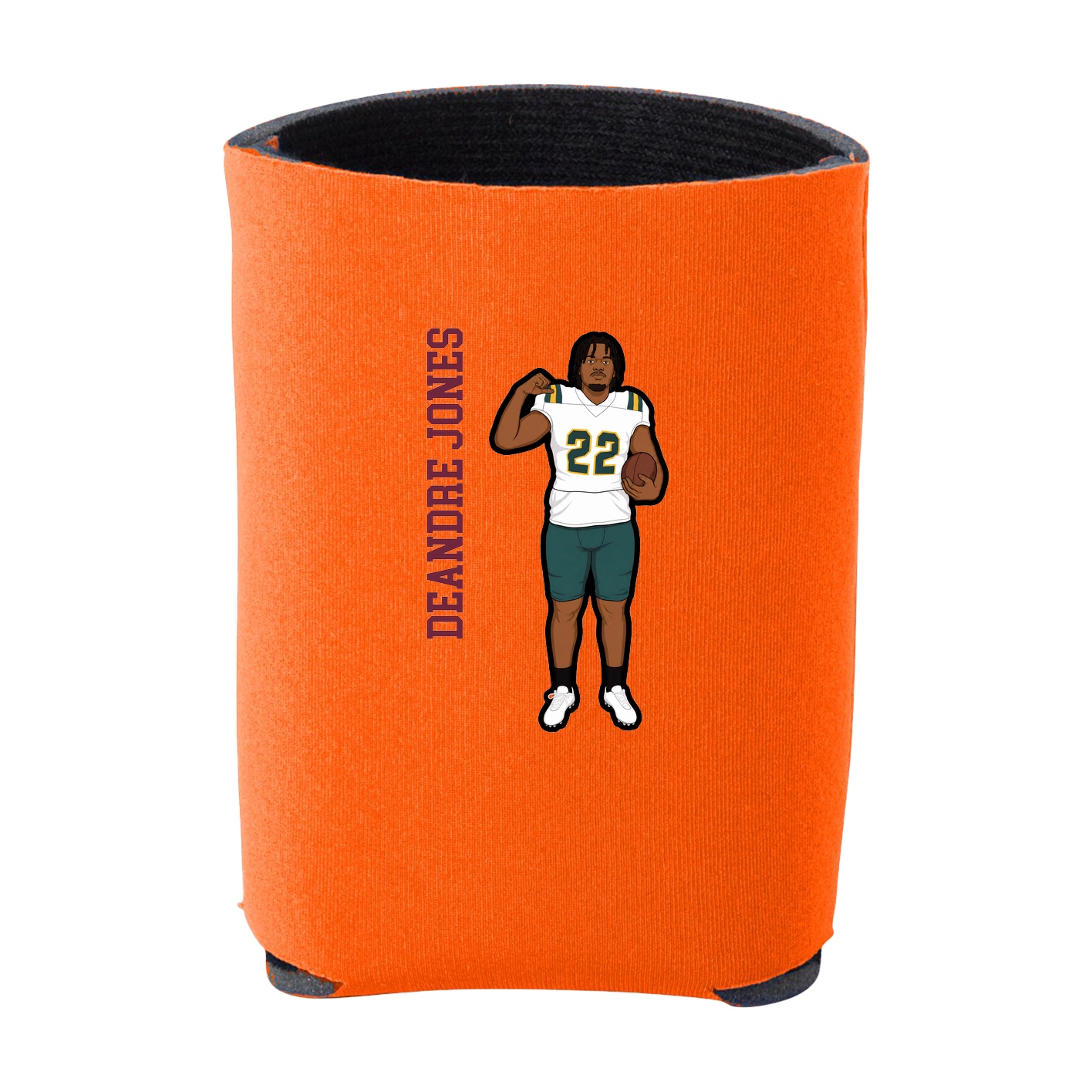 Can Holder — Name Vertical in Orange