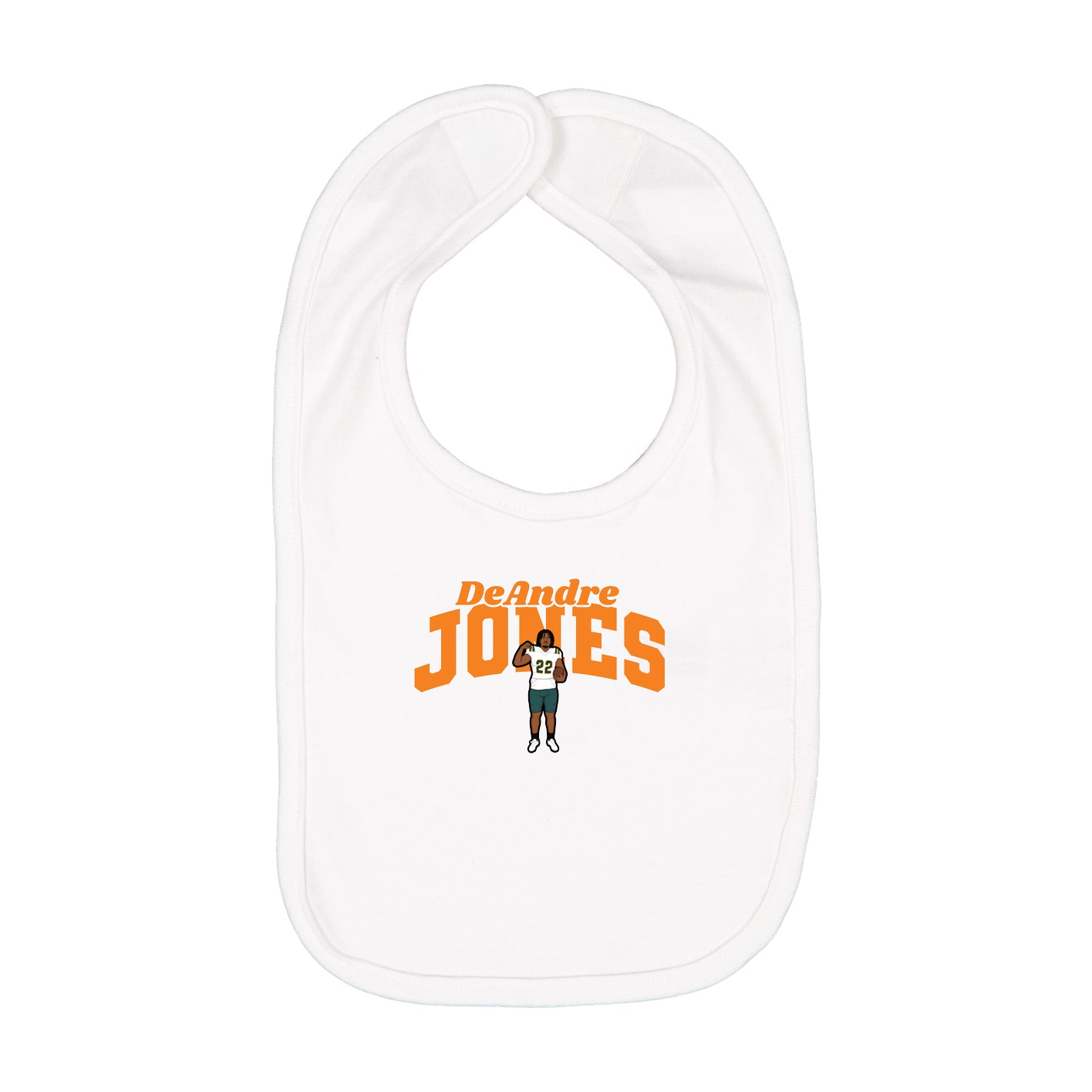 Infant Bib — Signature Arch in White