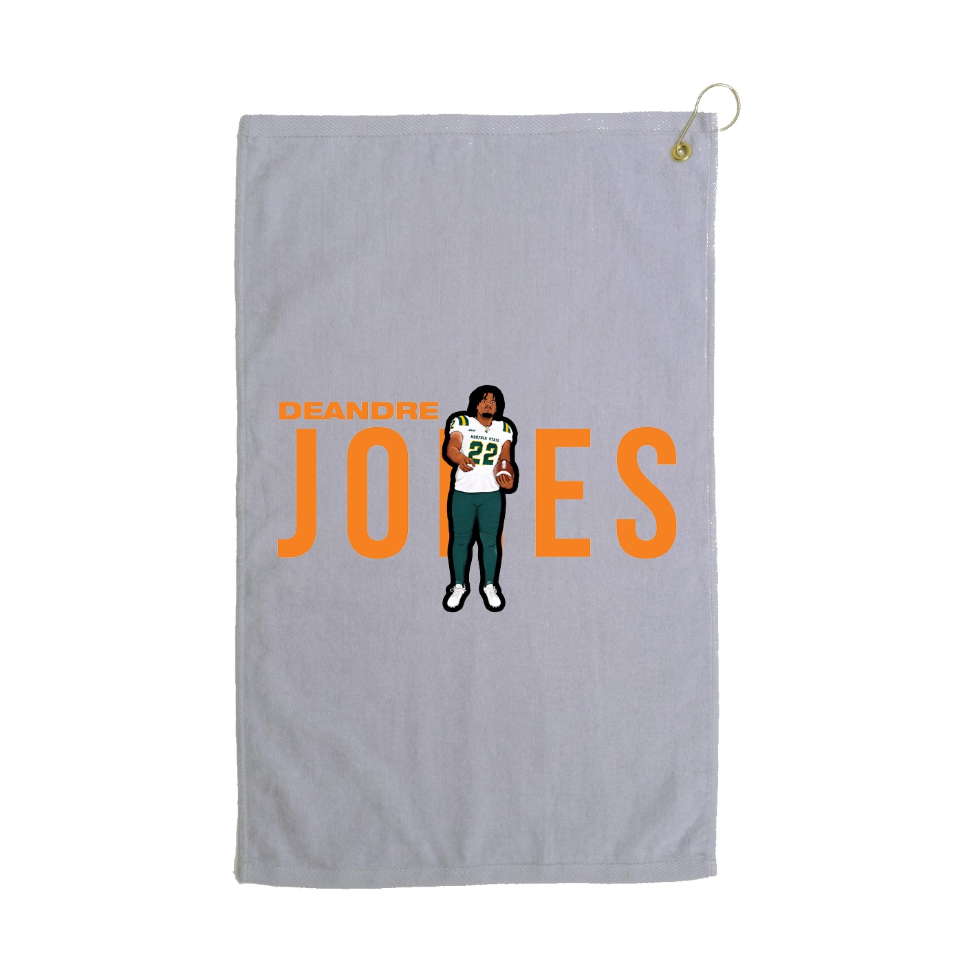 Golf Towel — Player Name in Grey