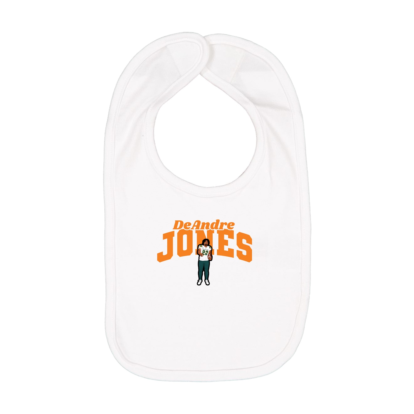 Infant Bib — Signature Arch in White