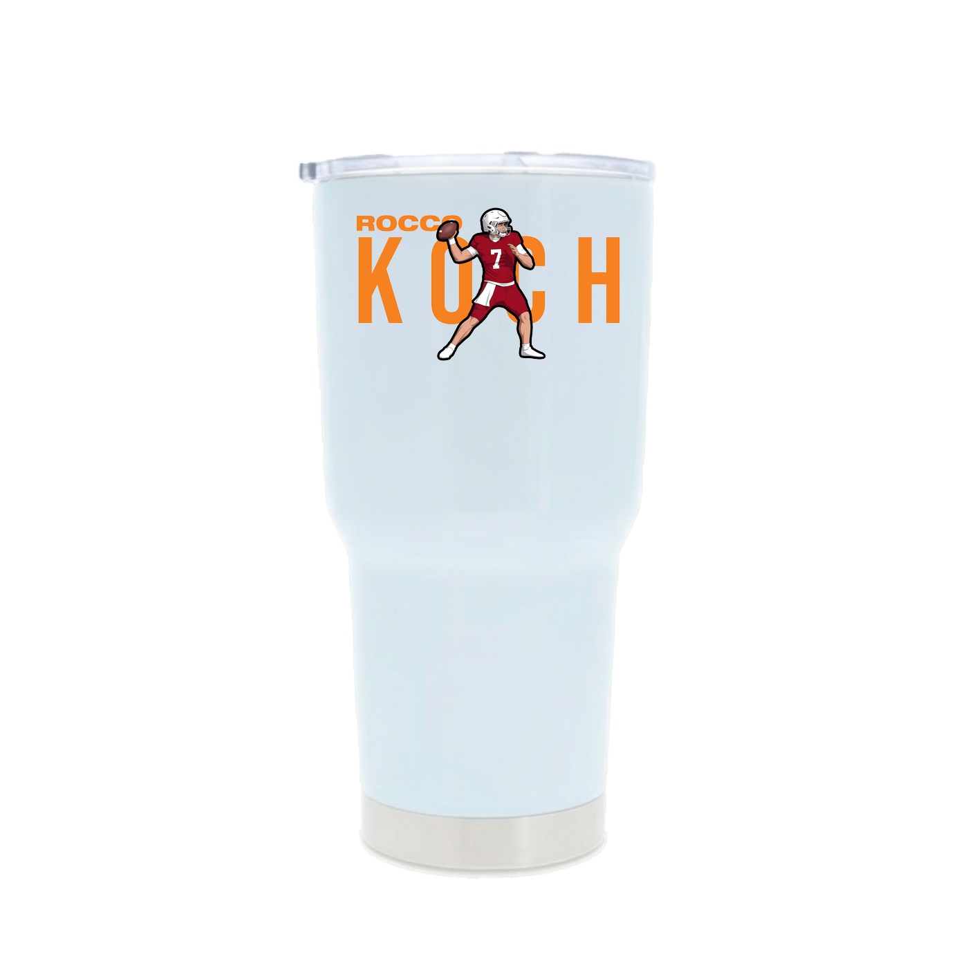 30oz Stainless Steel Tumbler — Player Name in White