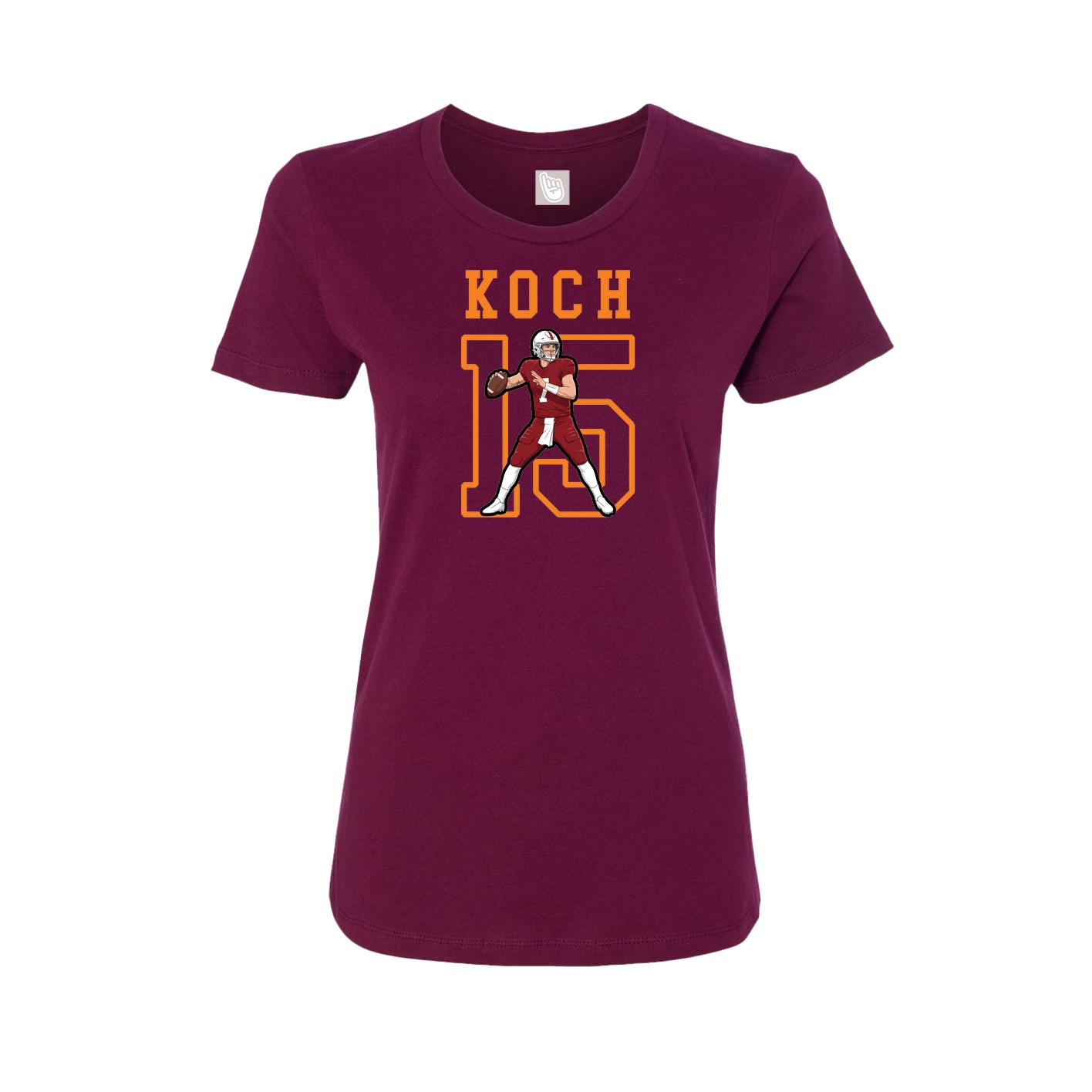 Fitted Women's Tee — Shirsey in Maroon