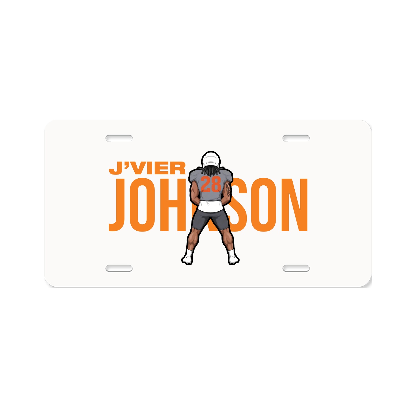 License Plate — Player Name in Classic