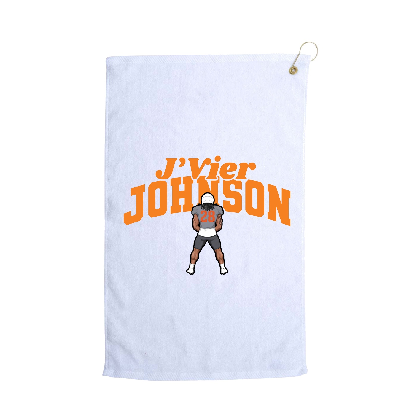 Golf Towel — Signature Arch in White