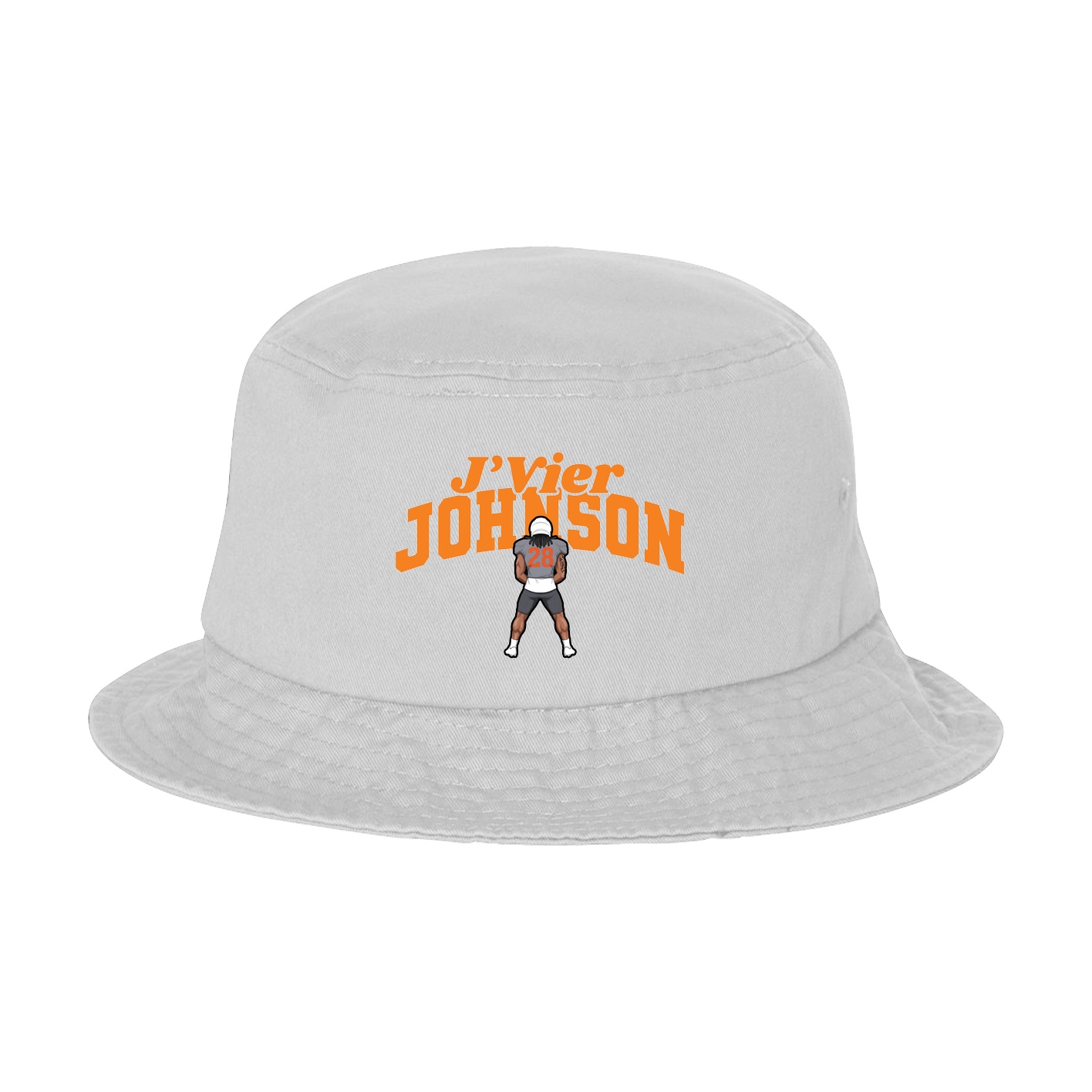 Bucket Cap — Signature Arch in White