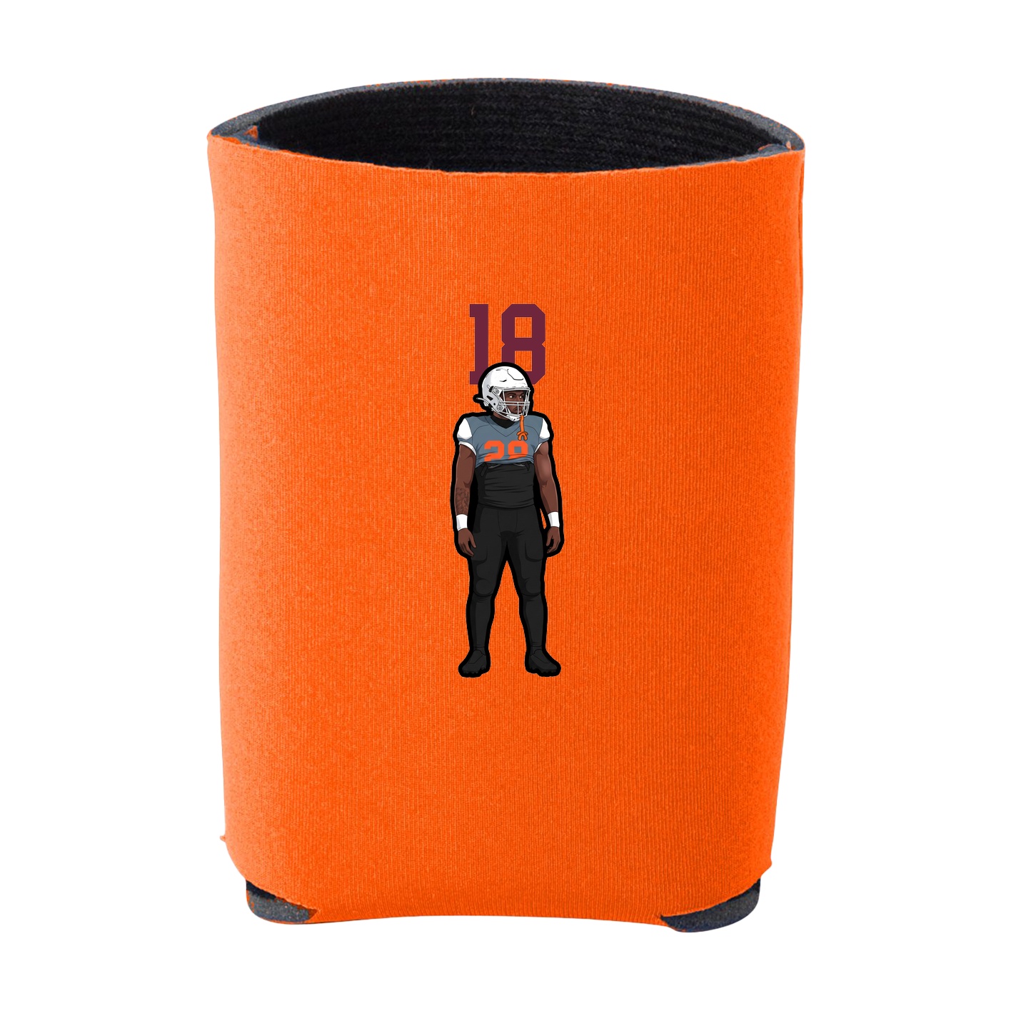 Can Holder — Number Top in Orange