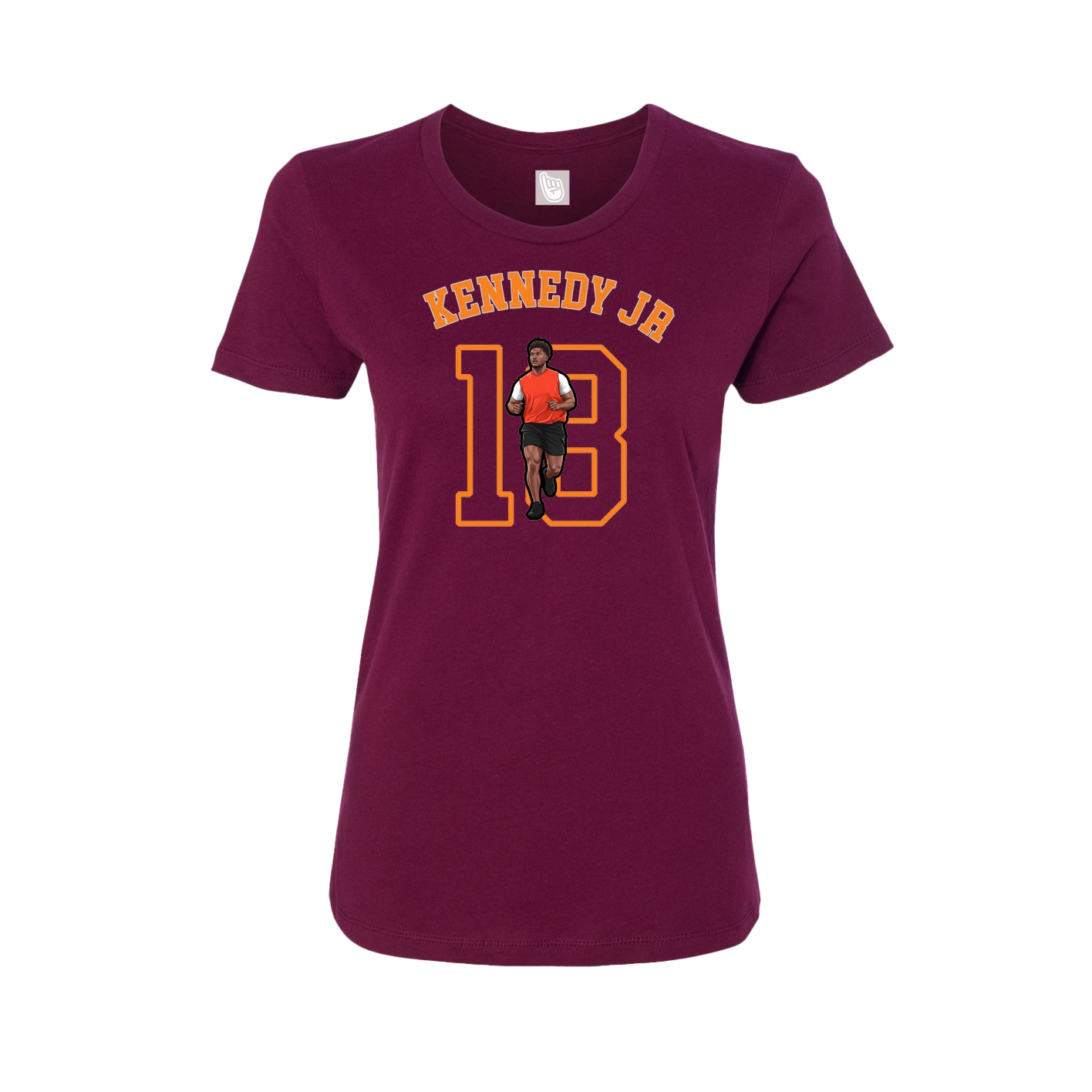 Fitted Women's Tee — Shirsey Arch in Maroon