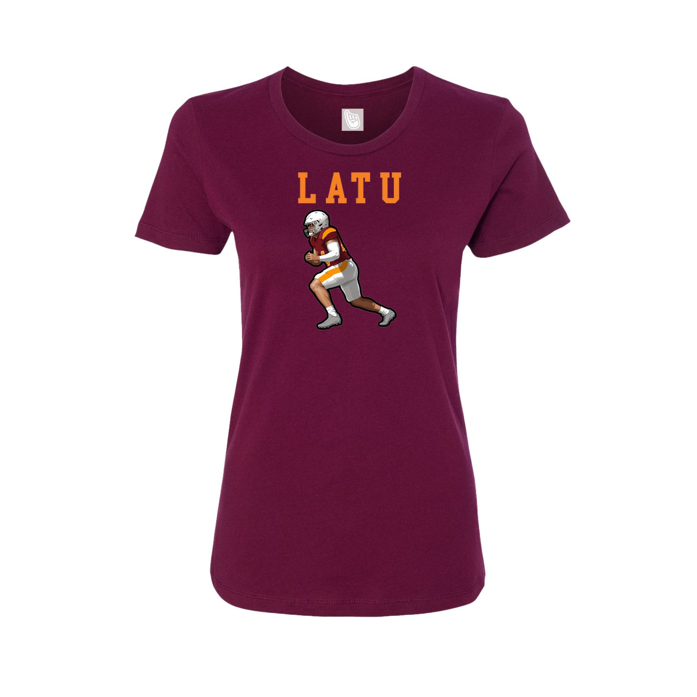 Fitted Women's Tee — Shirsey in Maroon