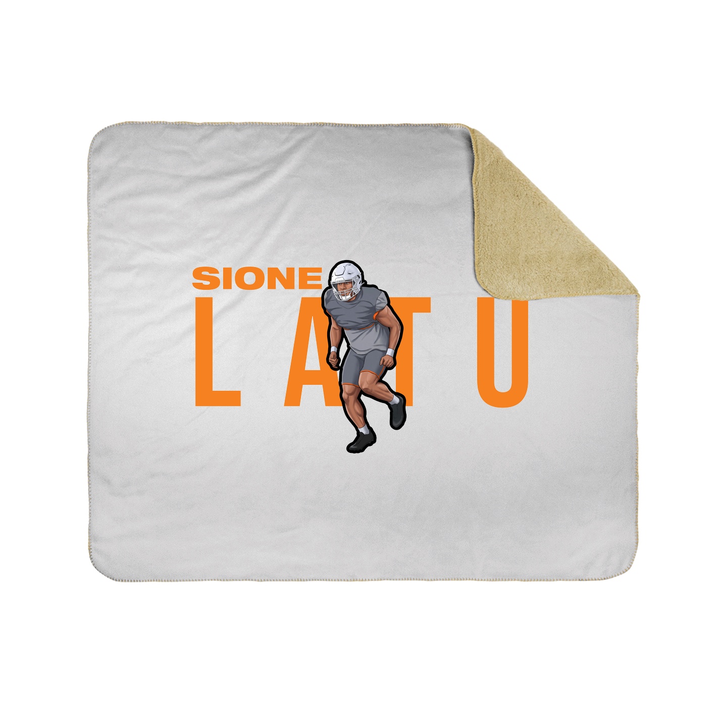 Throw Blanket — Player Name in White