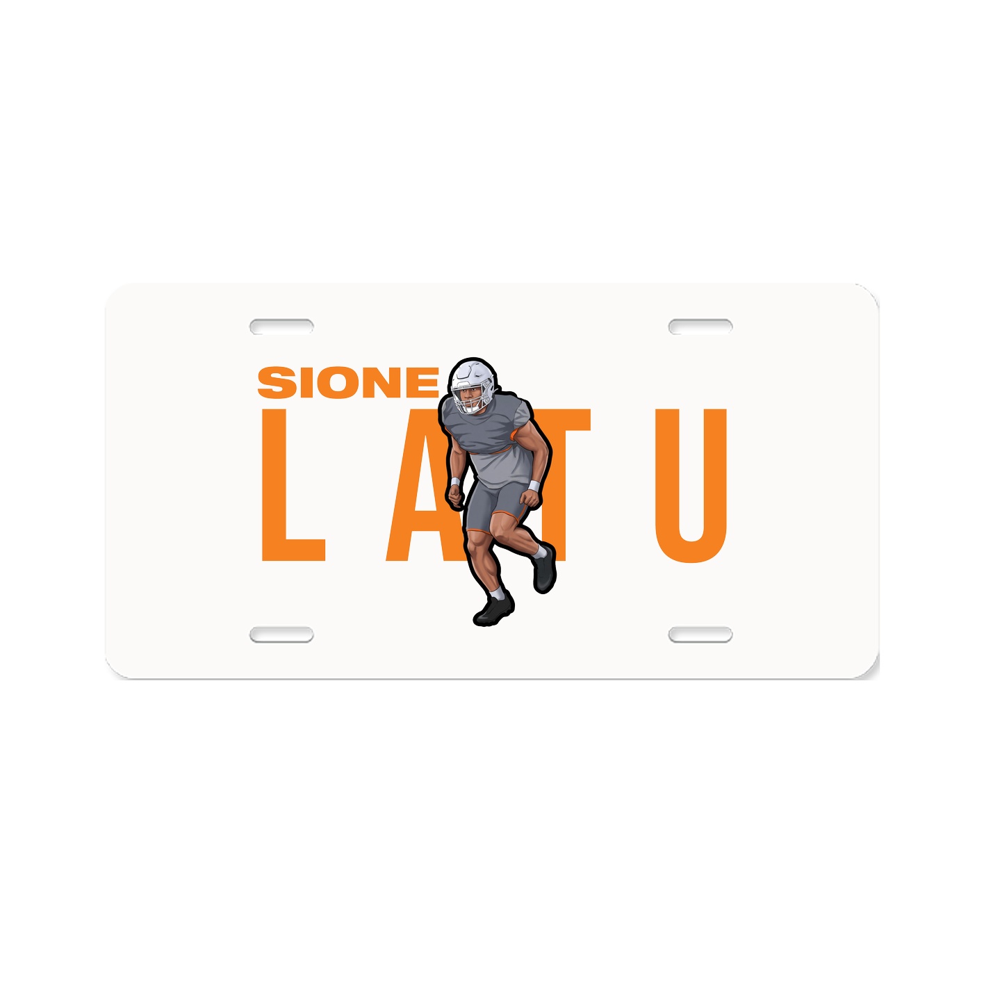 License Plate — Player Name in Classic