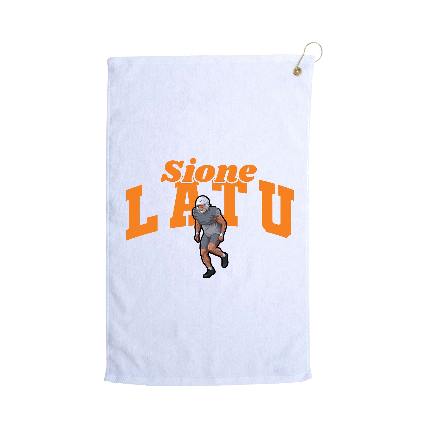 Golf Towel — Signature Arch in White