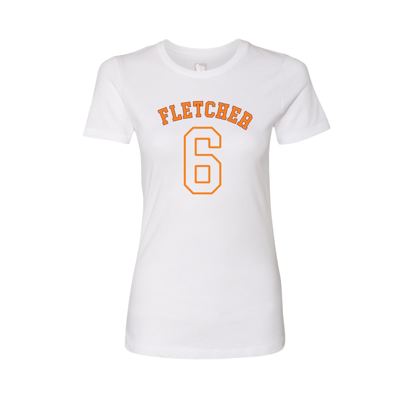 Fitted Women's Tee — Shirsey Arch in White