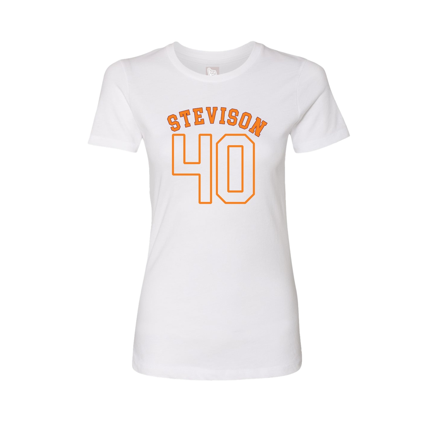 Fitted Women's Tee — Shirsey Arch in White