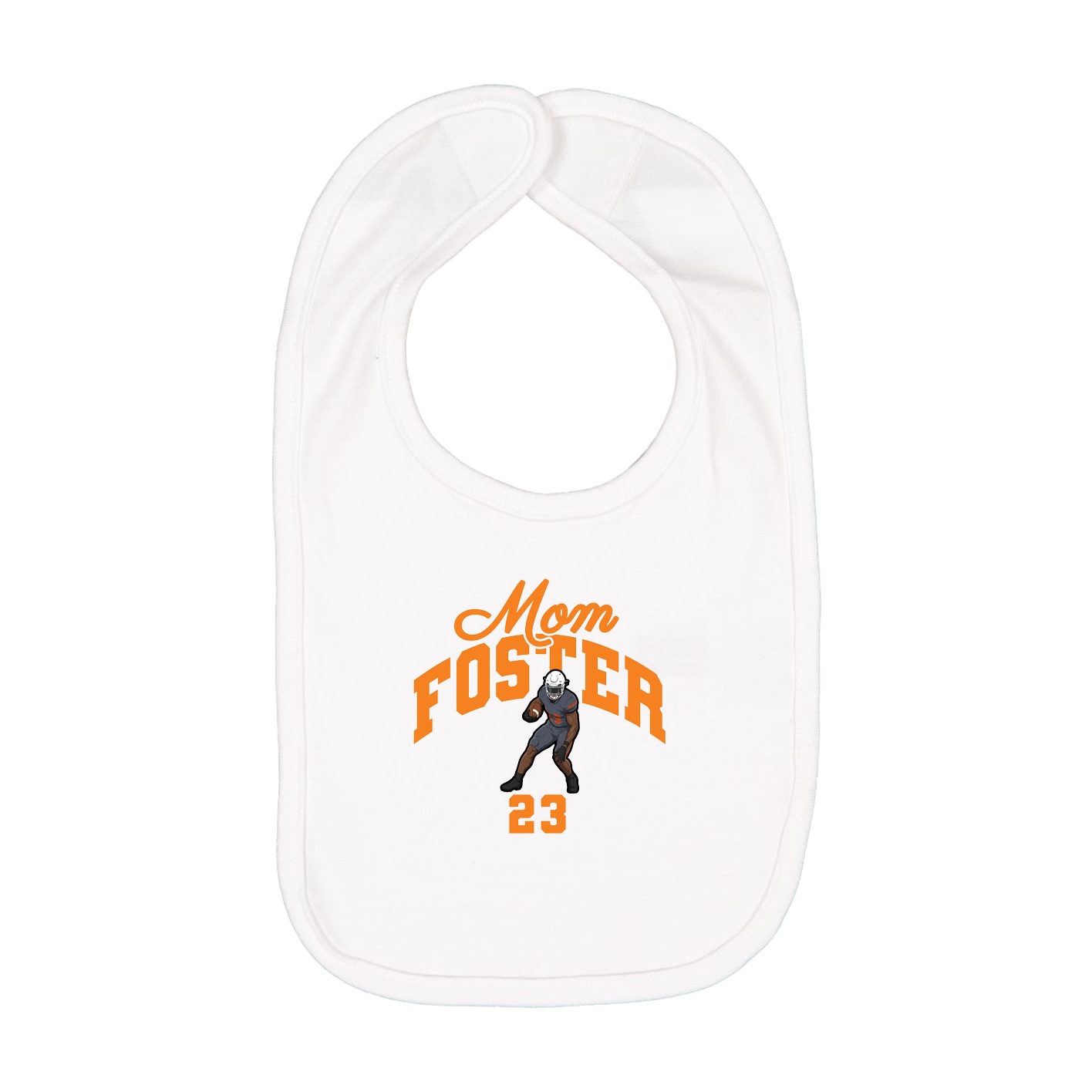 Infant Bib — Mothers Day Arch in White