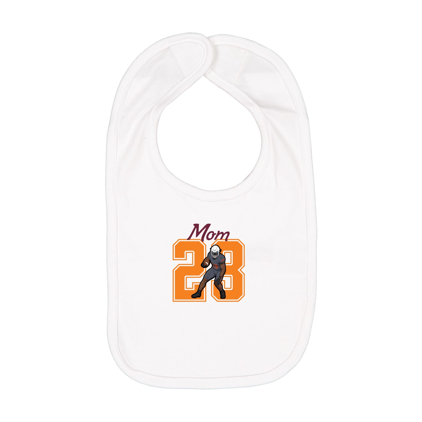 Infant Bib — Mothers Day Shirsey in White