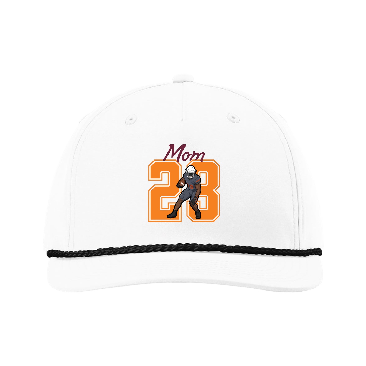 Five-Panel Classic Rope Cap — Mothers Day Shirsey in White