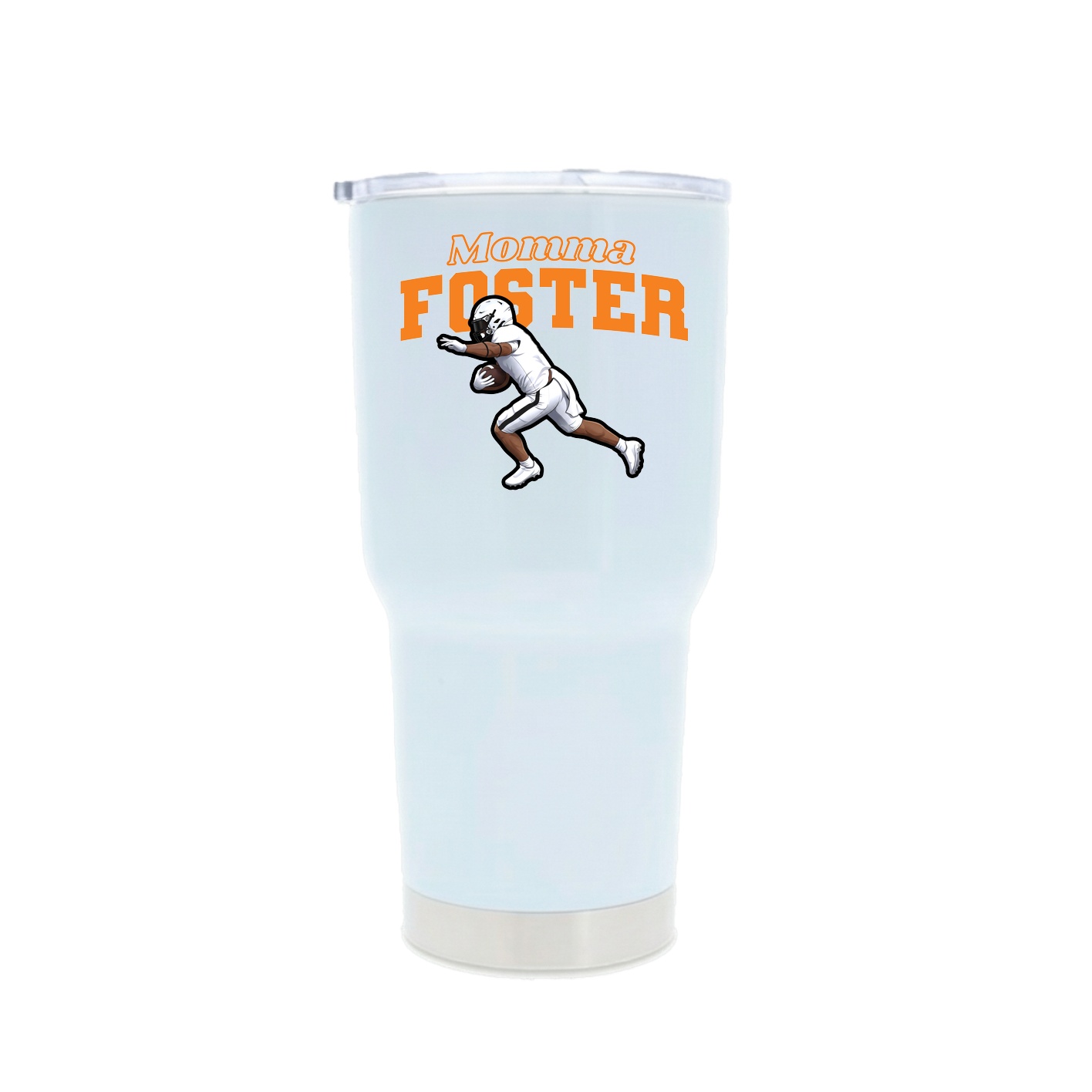 30oz Stainless Steel Tumbler — Mothers Day Block in White