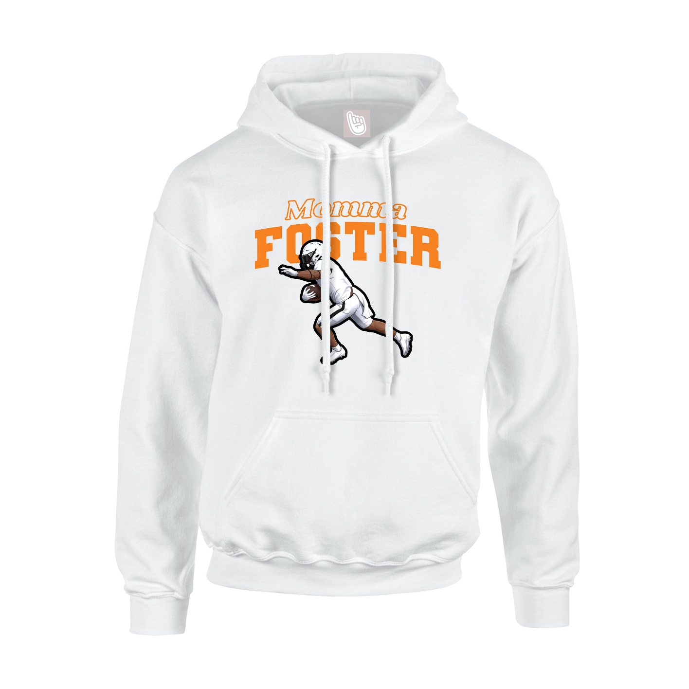 Hoodie — Mothers Day Block in White