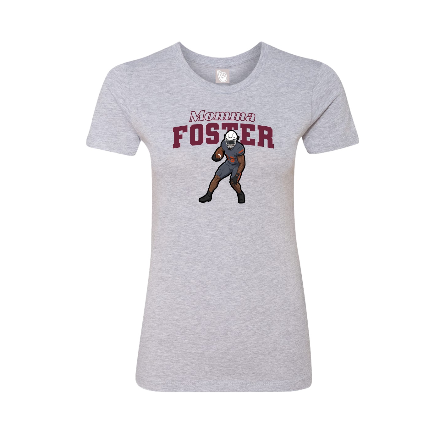 Womens Tee — Mothers Day Block in Grey