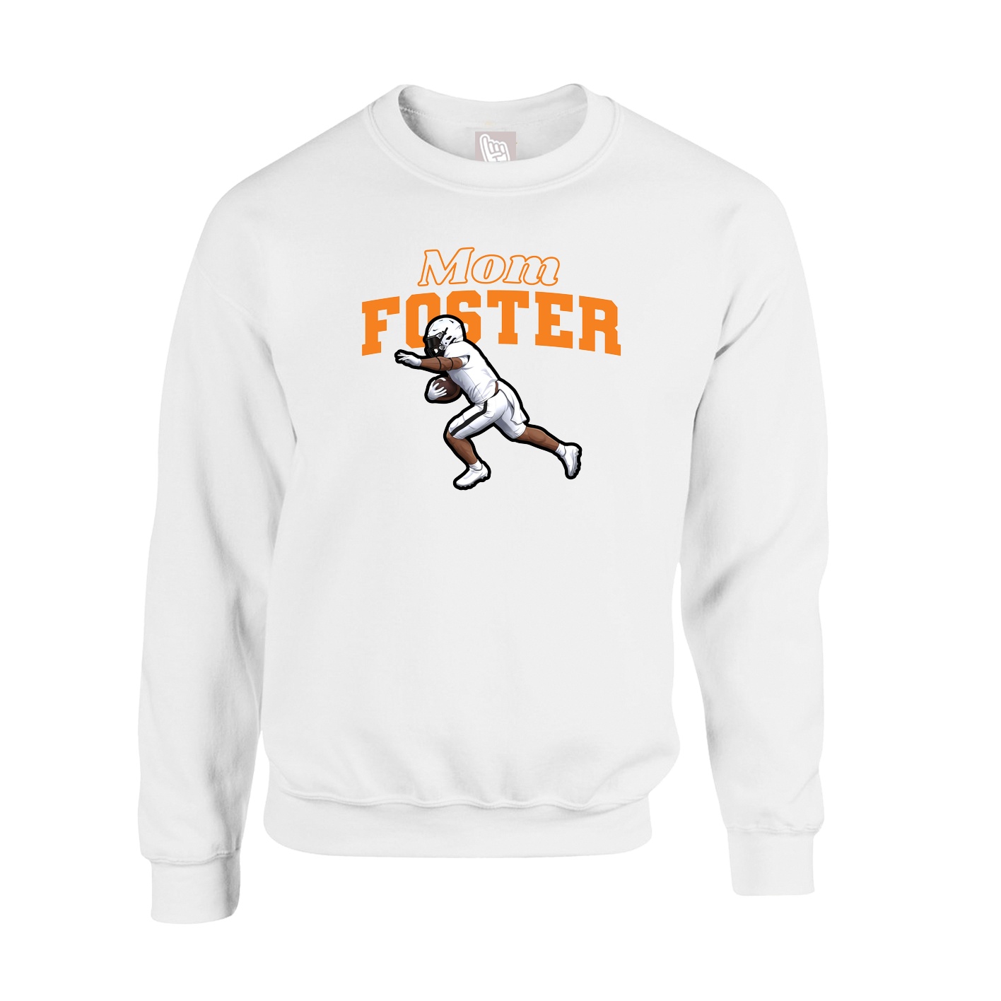 Fleece Crew — Mothers Day Block in White