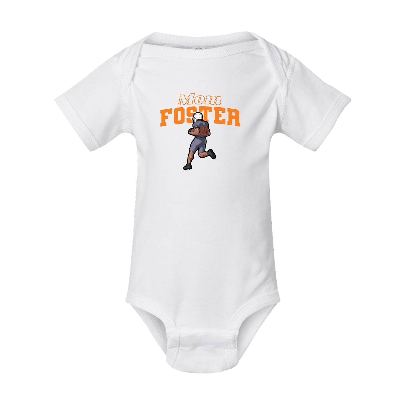 Baby Onesie — Mothers Day Block in White