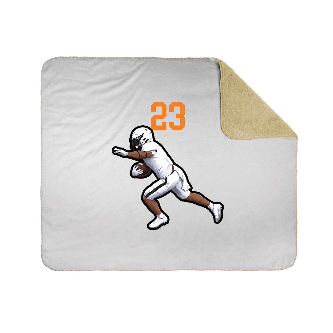 Throw Blanket — Number Top in White