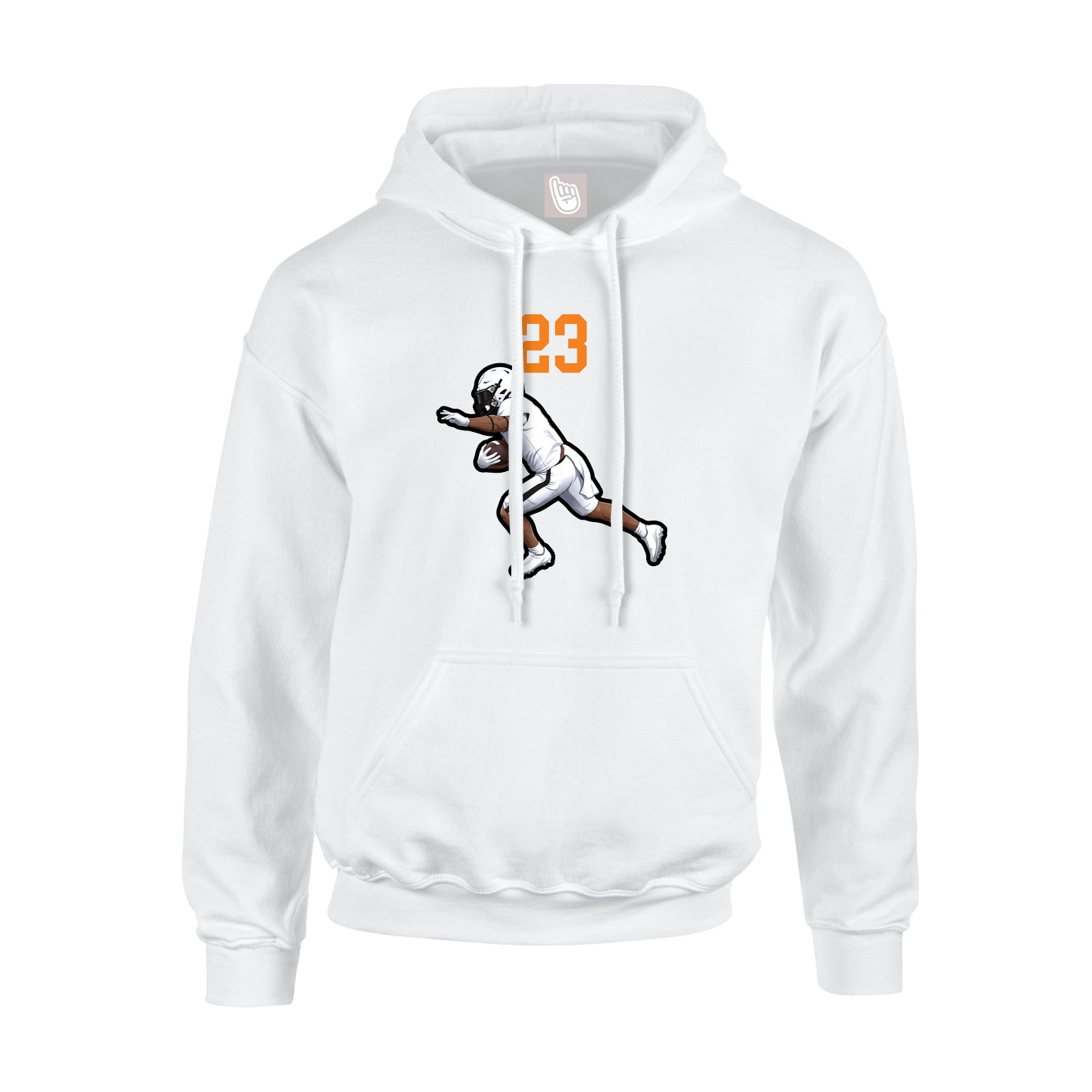 Hoodie — Number Top in White