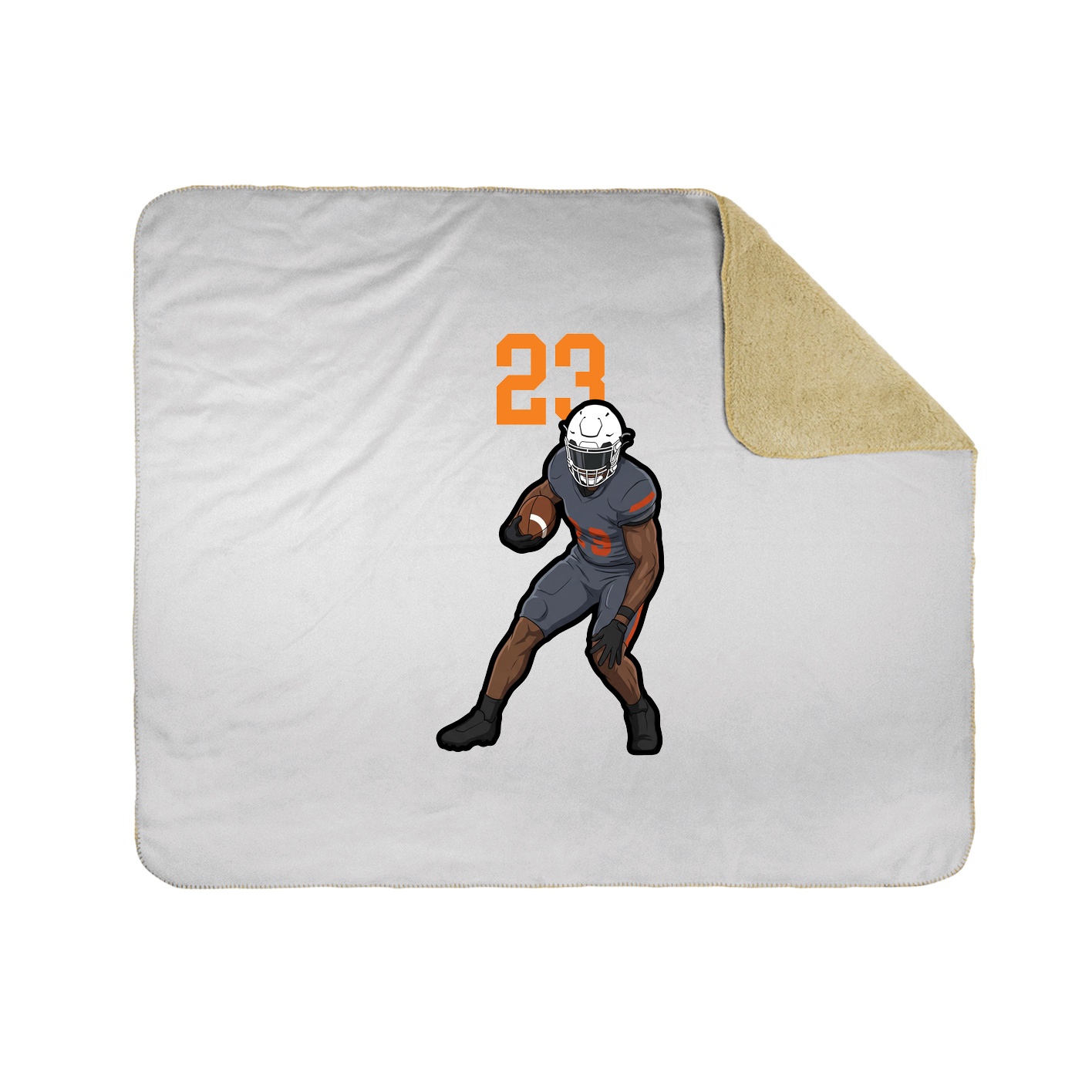 Throw Blanket — Number Top in White