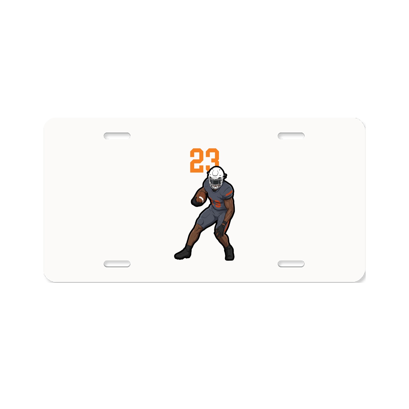 License Plate — Number Top in Classic