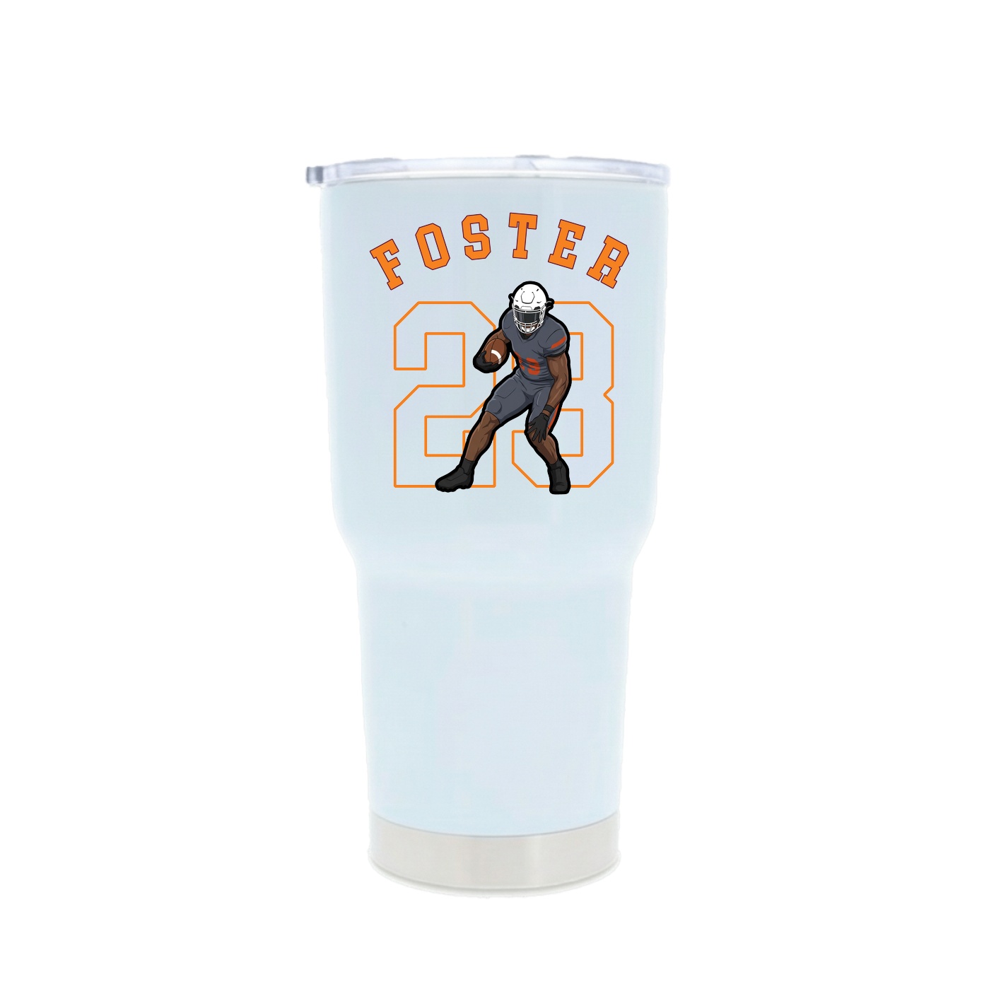 30oz Stainless Steel Tumbler — Shirsey Arch in White