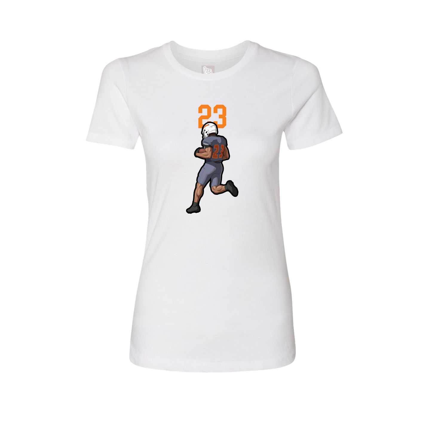 Fitted Women's Tee — Number Top in White