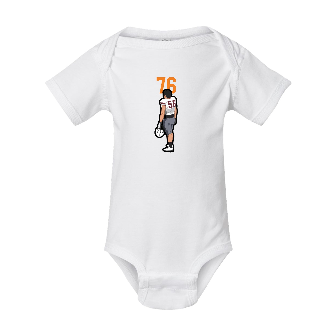 Baby Onesie — Number Top in White