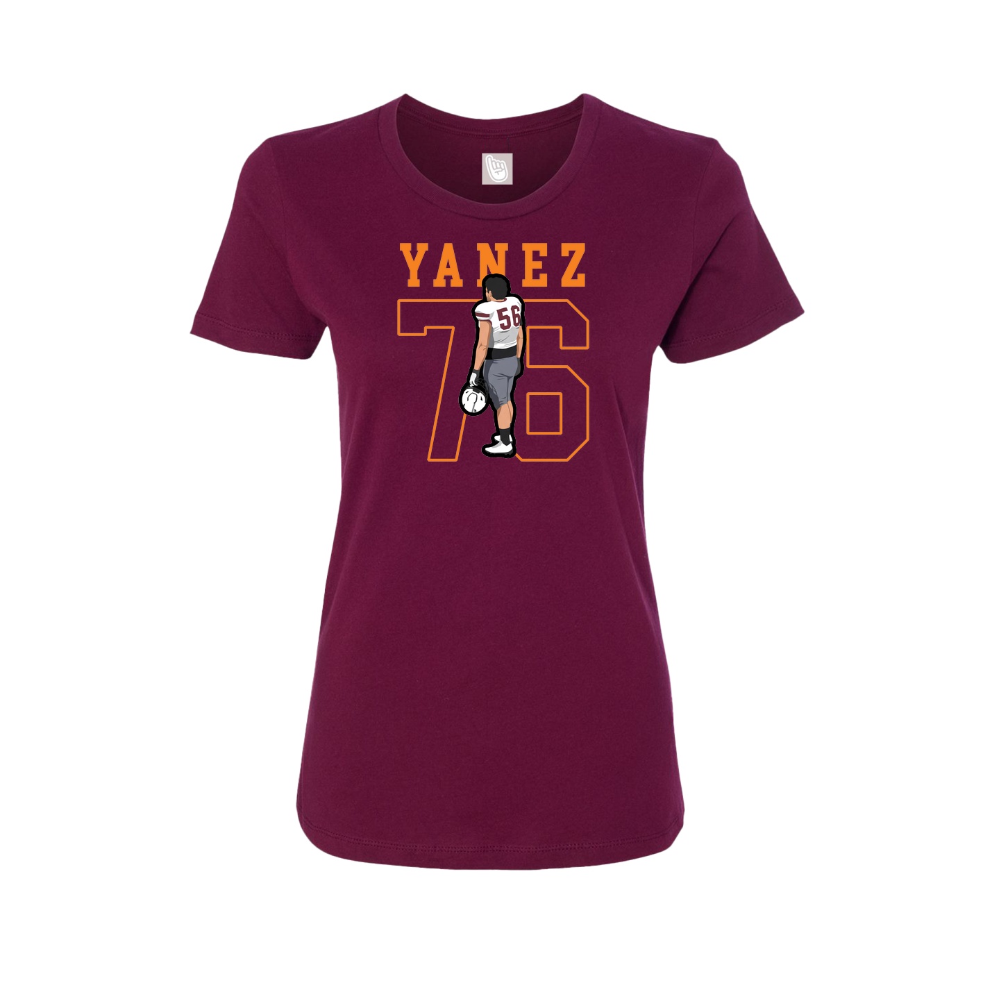 Fitted Women's Tee — Shirsey in Maroon