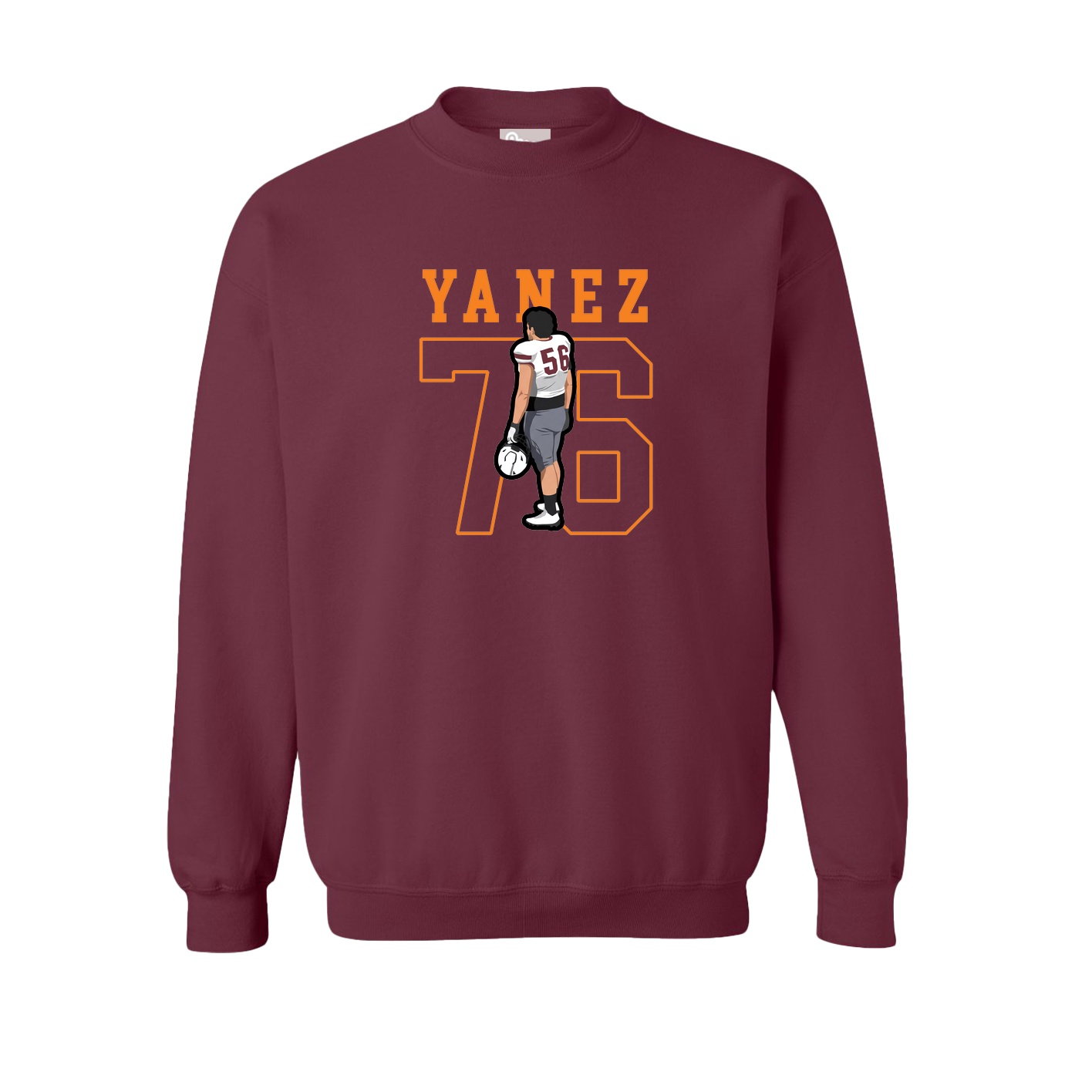 Fleece Crew — Shirsey in Maroon