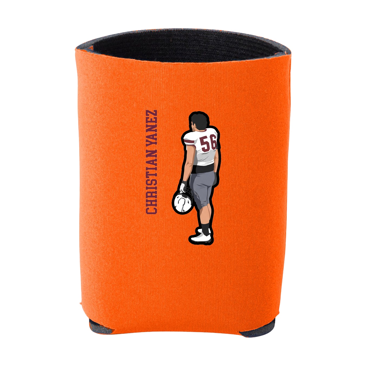 Can Holder — Name Vertical in Orange
