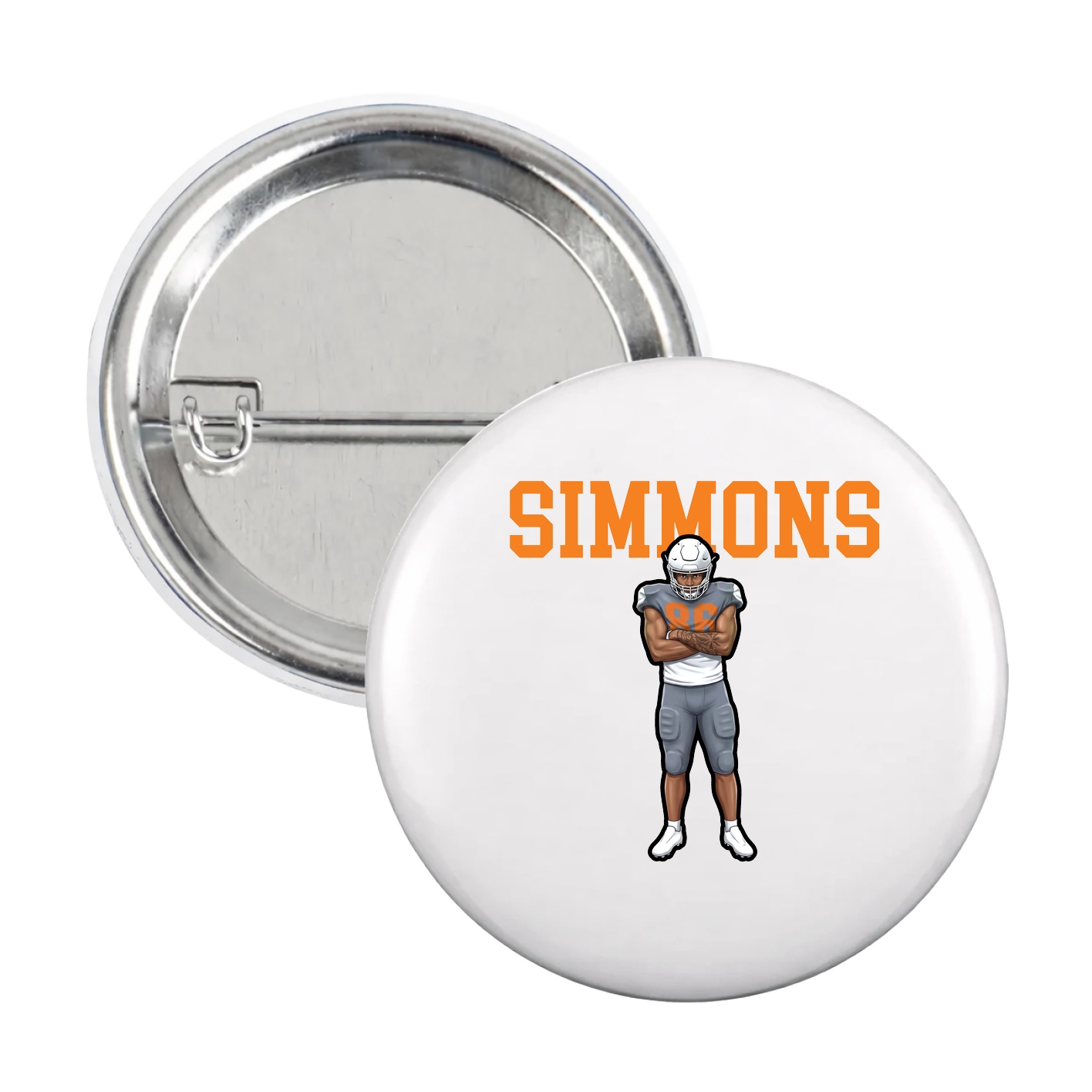 Game Day Button — Shirsey in White